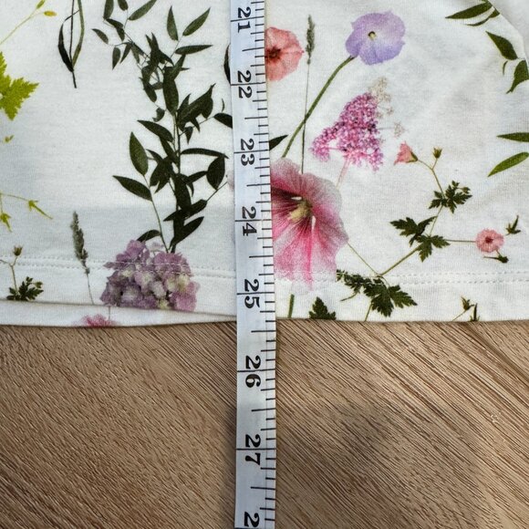 Ted Baker Floral Print Short Sleeve Tee Top Size 3 - Picture 7 of 9